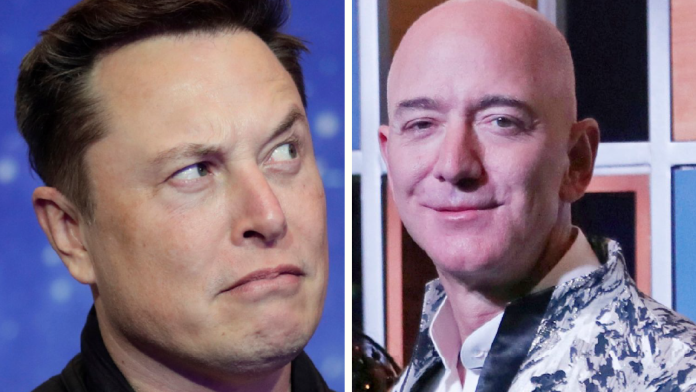 Elon Musk och Jeff Besos