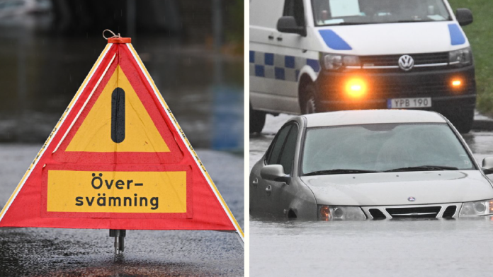 Översvämning. Arkivbild.