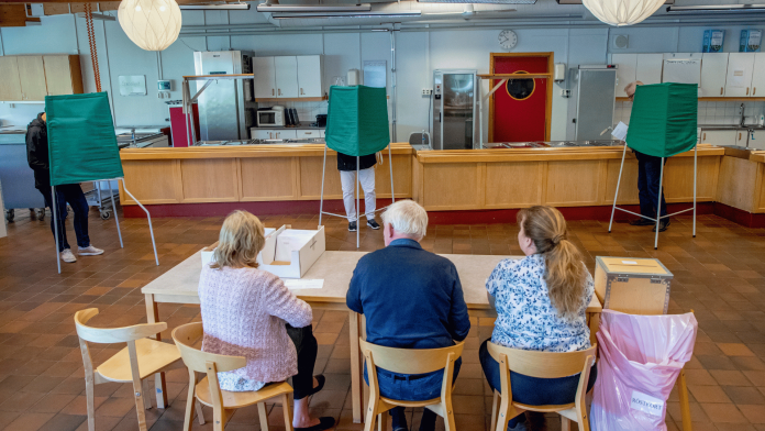 Matsalen på Lerums gymnasium