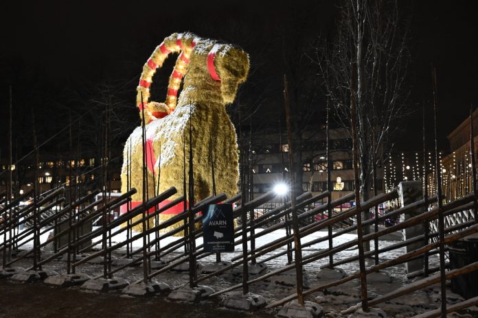 Årets Gävlebock i centrala Gävle