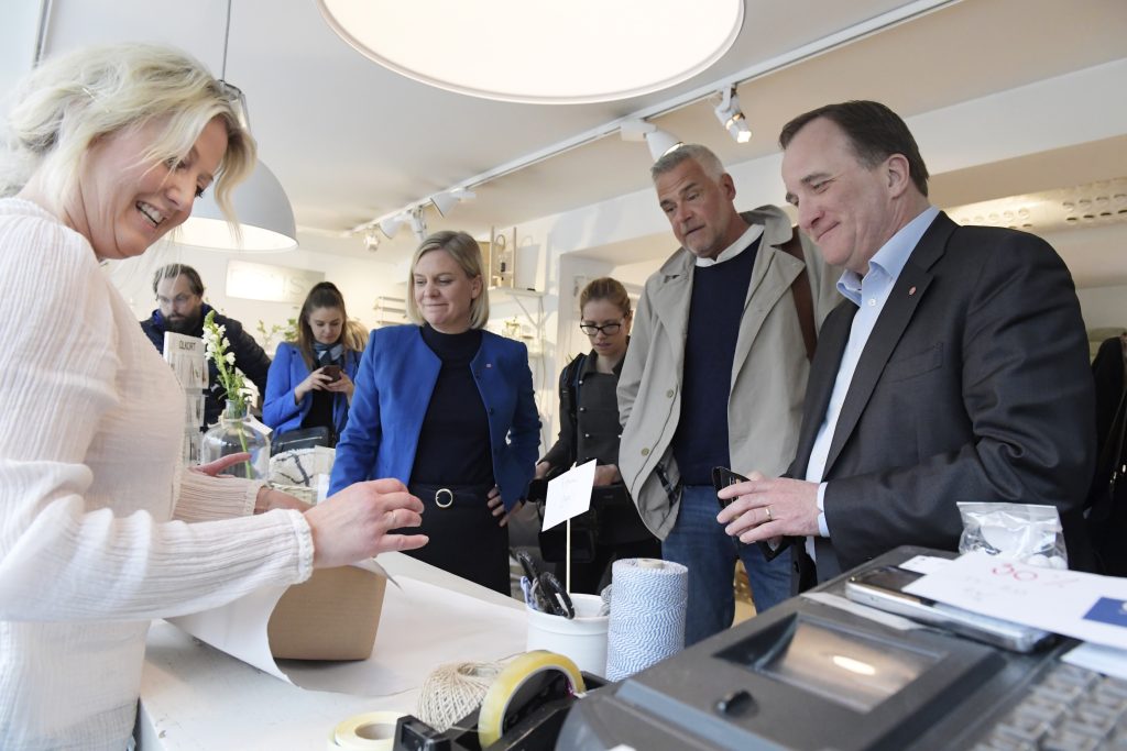 Ernst Kirchsteiger, Stefan Löfven och Magdalena Andersson