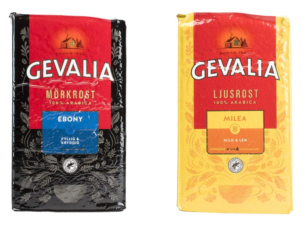 Gevalia kaffe Ebony och Milea med flera