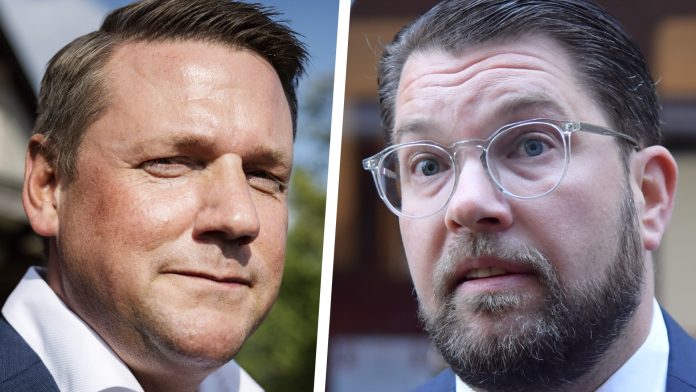 Jimmie Åkesson och Tobias Baudin