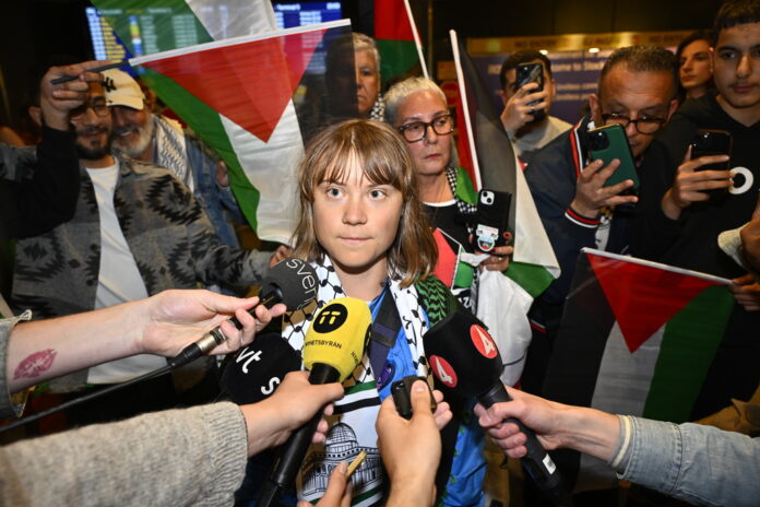 Greta Thunberg på Arlanda