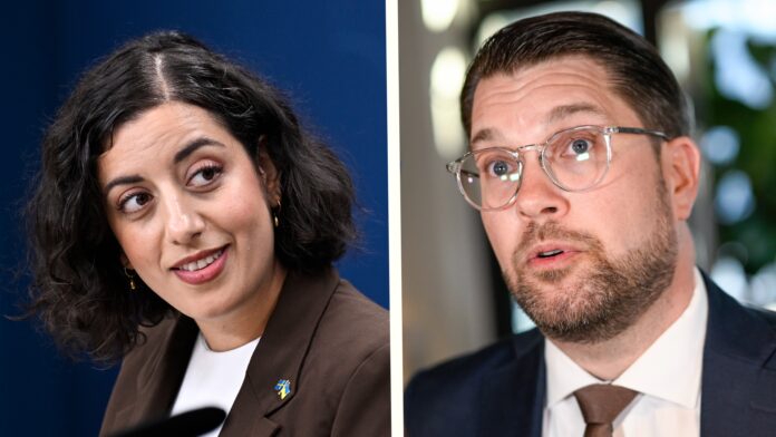 Simona Mohamsson och Jimmie Åkesson